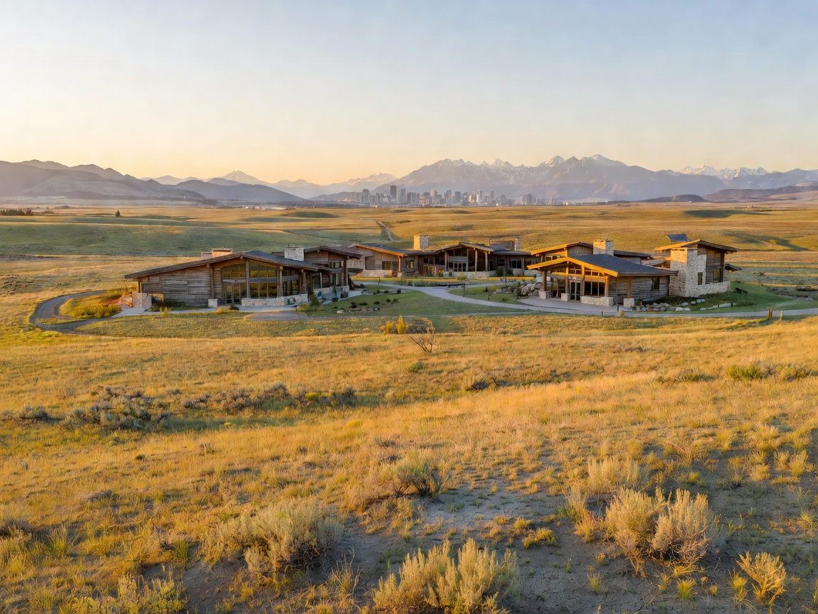 Landscape overview of the Grey Eagle Resort located on the Tsuut'ina Nation in Calgary, Alberta.