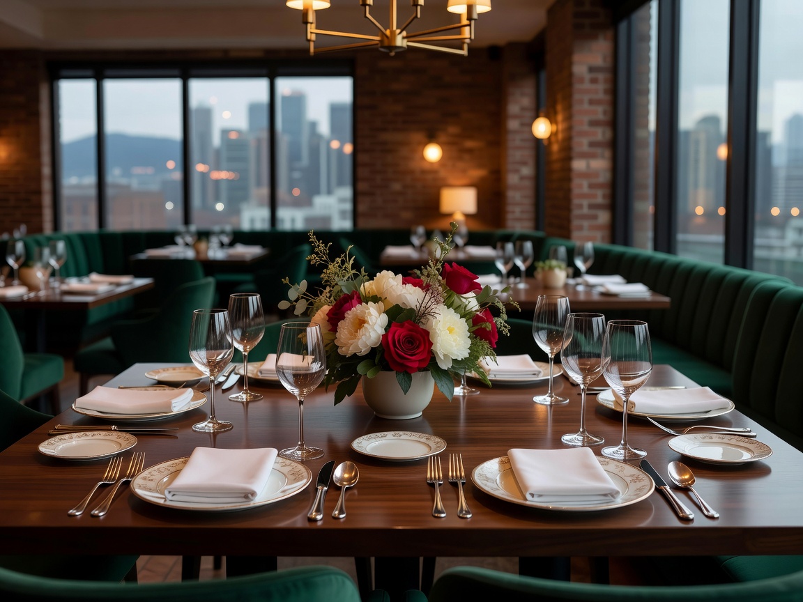 Elegant dining layout at Honey Salt within Parq Vancouver.