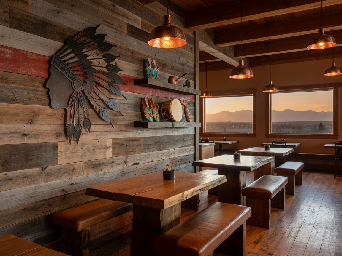Authentic design accents at the Little Chief Restaurant in Grey Eagle Calgary.